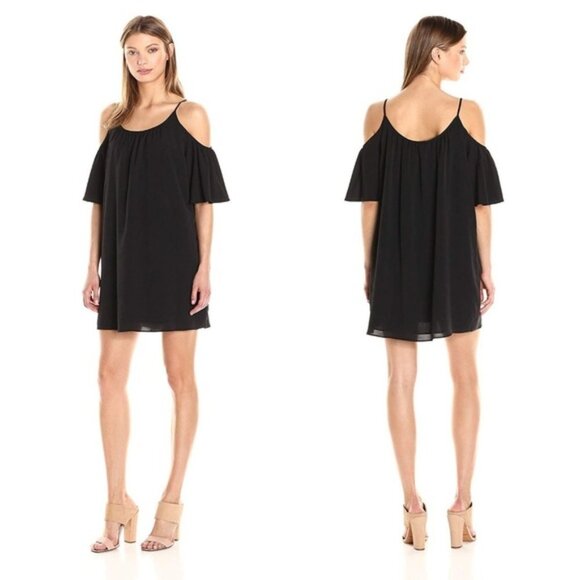 French Connection Polly Plains Cold Shoulder Dress Sz. XS - Picture 1 of 1